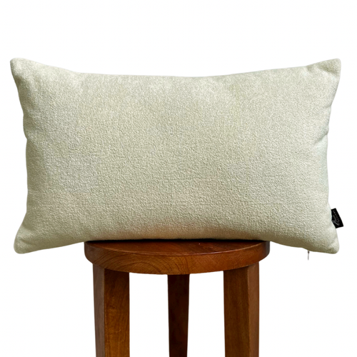 Cream Sherpa Lumbar Pillow Cover, 12x20