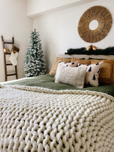 Asheville Wool Lumbar Pillow, 18"