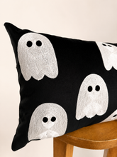 Load image into Gallery viewer, Black Ghost Lumbar Pillow Cover