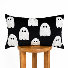 Load image into Gallery viewer, Black Ghost Lumbar Pillow Cover