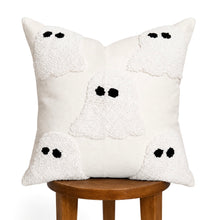 Load image into Gallery viewer, Ivory Tufted Ghost Pillow Cover