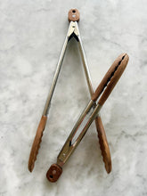 Load image into Gallery viewer, Acacia Wood Tongs, Set of 2