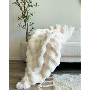 Erie Faux Fur Throw Blanket