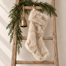 Load image into Gallery viewer, Beige Faux Fur Stocking