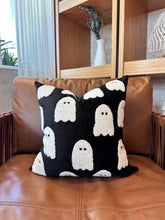 Load image into Gallery viewer, Black Ghost Pillow Cover