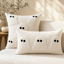 Load image into Gallery viewer, Ivory Tufted Ghost Lumbar Pillow Cover