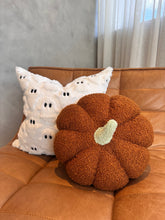 Load image into Gallery viewer, Jumbo Sherpa Orange Pumpkin Pillow