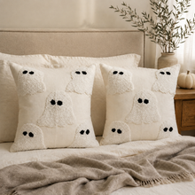 Load image into Gallery viewer, Ivory Tufted Ghost Pillow Cover