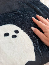 Load image into Gallery viewer, Soft Ghost Throw Blanket – Black &amp; White, 50” x 60”