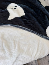 Load image into Gallery viewer, Soft Ghost Throw Blanket – Black &amp; White, 50” x 60”