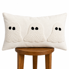 Load image into Gallery viewer, Ivory Tufted Ghost Lumbar Pillow Cover