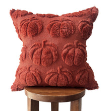 Load image into Gallery viewer, Dark Rust Pumpkin Pillow Cover
