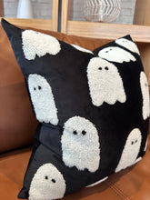Load image into Gallery viewer, Black Ghost Pillow Cover