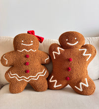 Load image into Gallery viewer, Ms. Gingerbread Shaped Pillow