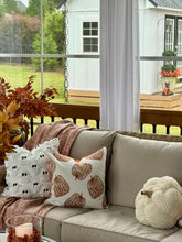 Load image into Gallery viewer, White Pumpkin Pillow Cover