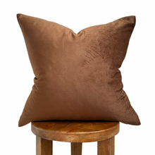 Load image into Gallery viewer, Brown Velvet Pillow Cover