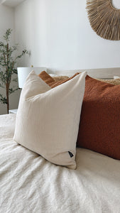 Cream Corduroy Pillow Cover