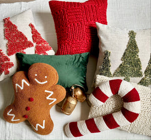 Mr. Gingerbread Shaped Pillow