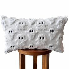 Load image into Gallery viewer, Spooky Ghost Lumbar Pillow Cover