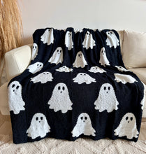 Load image into Gallery viewer, Spooky Ghost Throw Blanket