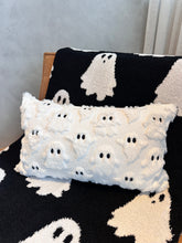 Load image into Gallery viewer, Spooky Ghost Lumbar Pillow Cover