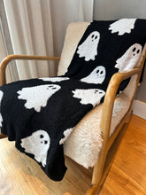 Load image into Gallery viewer, Spooky Ghost Throw Blanket