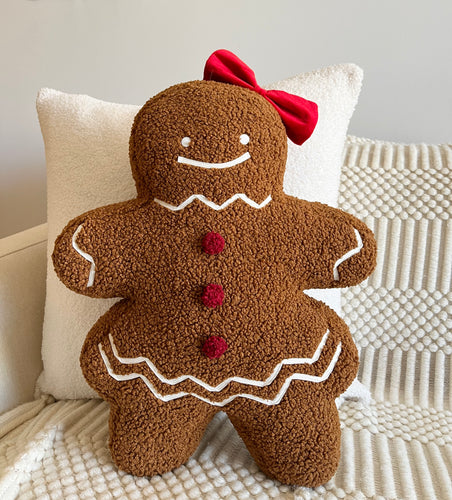 Ms. Gingerbread Shaped Pillow