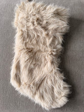 Load image into Gallery viewer, Beige Faux Fur Stocking