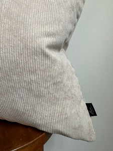 Taupe Corduroy Pillow Cover
