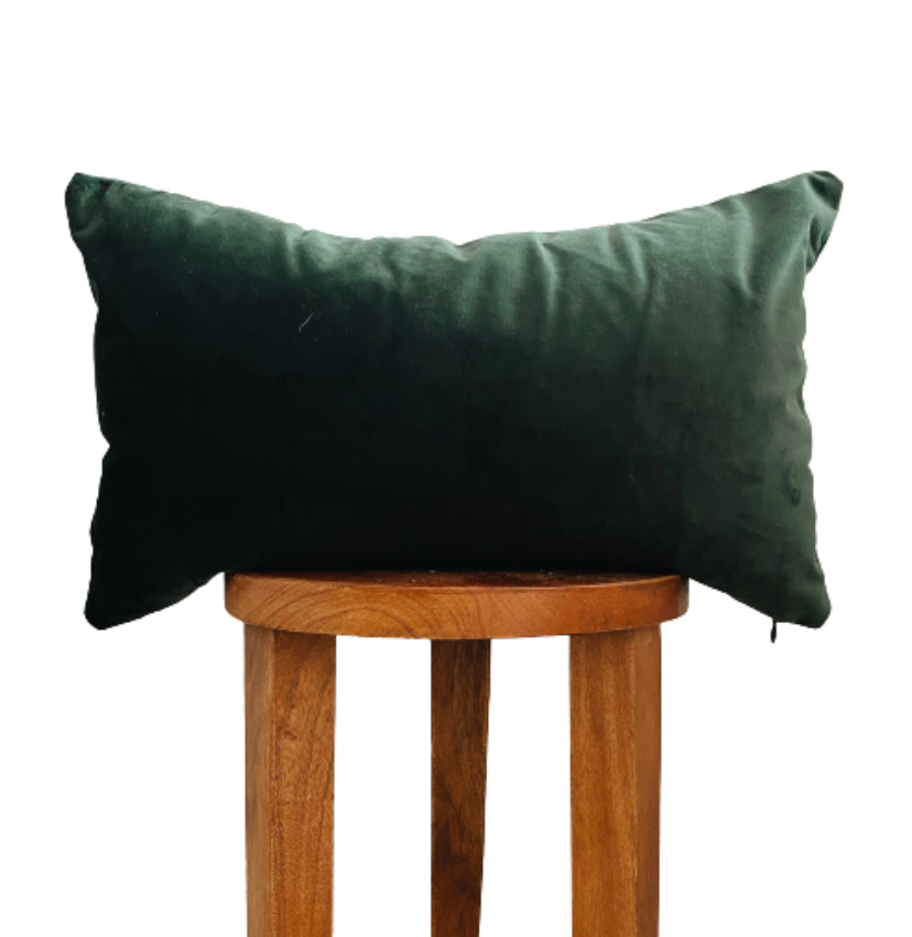 Hunter green velvet discount pillow