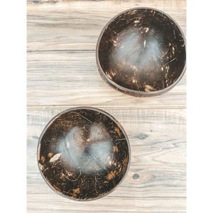 Natural Coconut Bowls (Set of two)