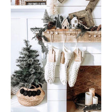 Load image into Gallery viewer, Ivory Knitted Christmas Stocking