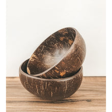 Load image into Gallery viewer, Natural Coconut Bowls (Set of two)